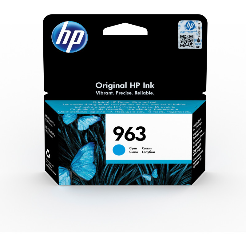 HP 963 Cartouche d'encre cyan authentique HP 963 Cartouche d'encre cyan authentique