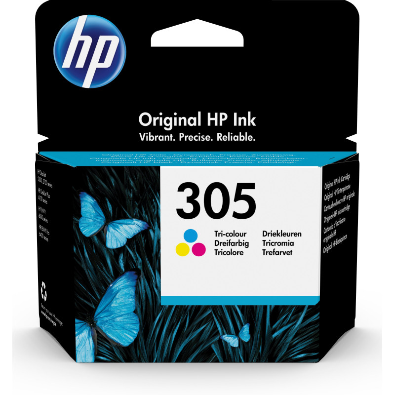 HP Cartouche d’encre trois couleurs 305 authentique HP Cartouche d’encre trois couleurs 305 authentique
