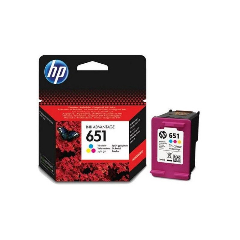 HP 651 cartouche d'encre Original Cyan, Magenta, Jaune HP 651 cartouche d'encre Original Cyan, Magenta, Jaune