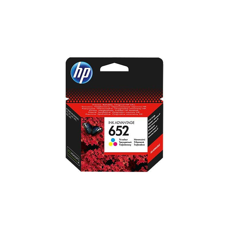 HP 652 cartouche d'encre 1 pièce(s) Original Noir, Cyan, Jaune HP 652 cartouche d'encre 1 pièce(s) Original Noir, Cyan, Jaune