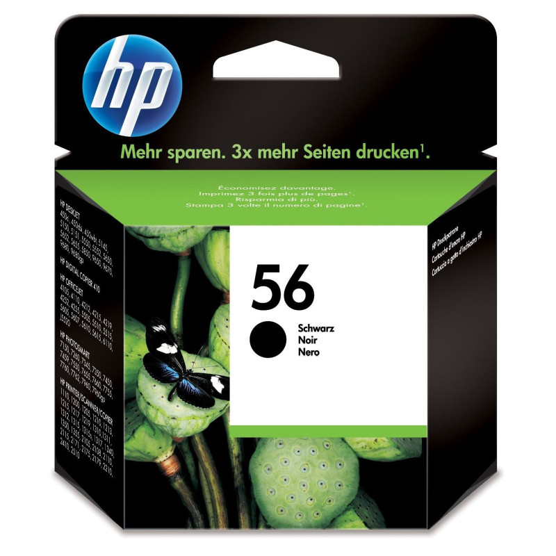 HP 56 cartouche d'encre noir authentique HP 56 cartouche d'encre noir authentique