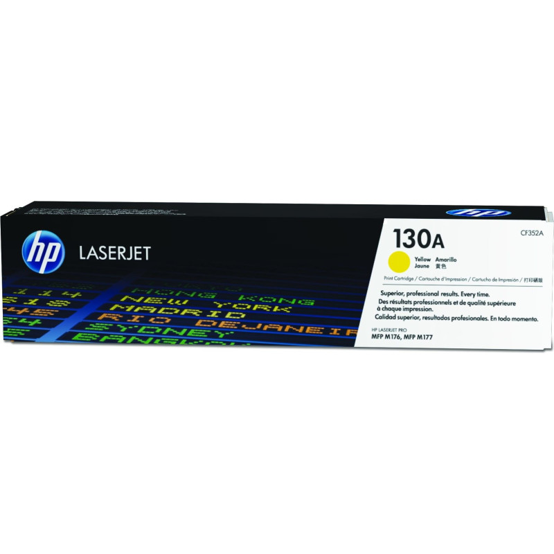 HP Cartouche de toner jaune d'origine LaserJet 130A HP Cartouche de toner jaune d'origine LaserJet 130A