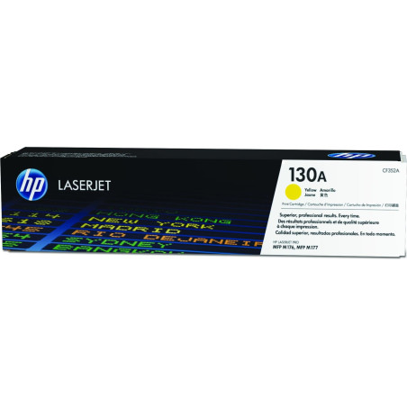 HP Cartouche de toner jaune d'origine LaserJet 130A