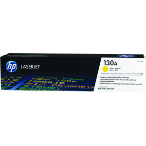 HP Cartouche de toner jaune d'origine LaserJet 130A