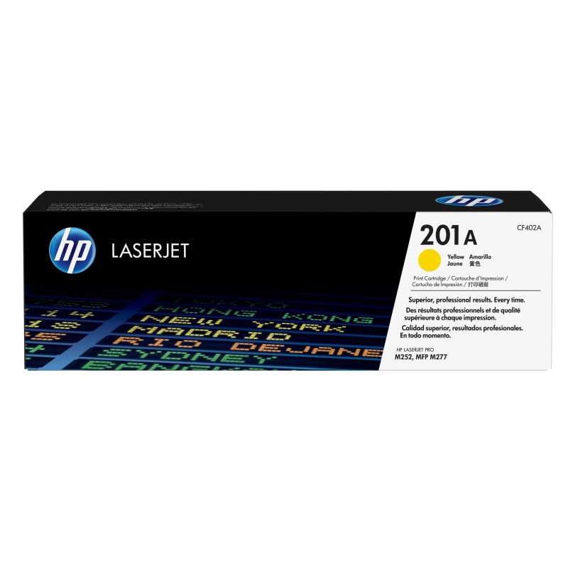 HP 201A toner LaserJet Jaune authentique HP 201A toner LaserJet Jaune authentique