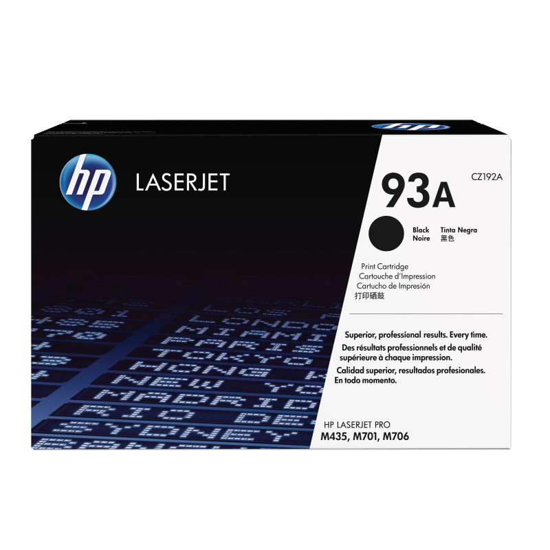 HP 93A toner LaserJet noir authentique HP 93A toner LaserJet noir authentique
