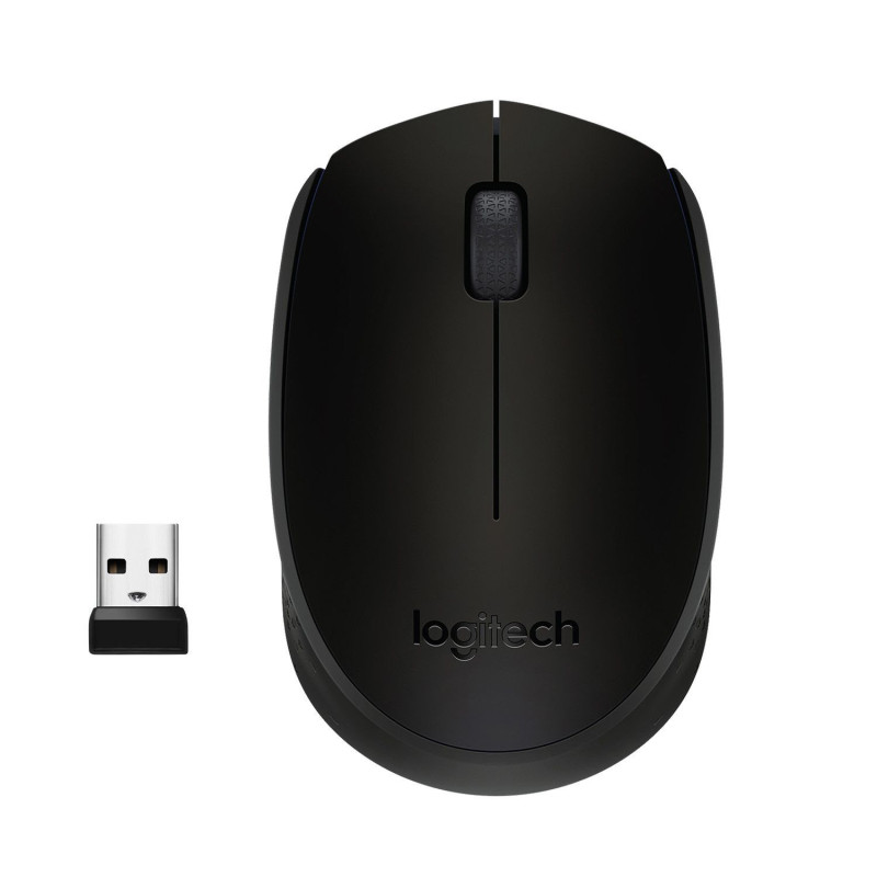 Logitech M171 Black-K souris Bureau Ambidextre RF sans fil Optique 1000 DPI Logitech M171 Black-K souris Bureau Ambidextre RF sans fil Optique 1000 DPI