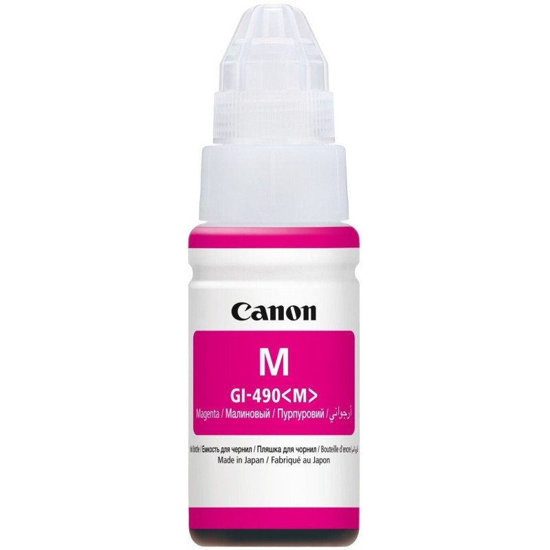 Canon GI-490 M Magenta - Bouteille d'encre Canon d'origine (0665C001AB) Canon GI-490 M Magenta - Bouteille d'encre Canon d'origine (0665C001AB)
