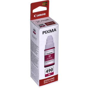 Canon GI-490 M Magenta - Bouteille d'encre Canon d'origine (0665C001AB)