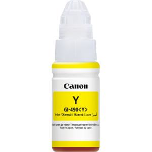 Canon GI-490 Jaune - Bouteille d'encre Canon d'origine (0666C001AB)