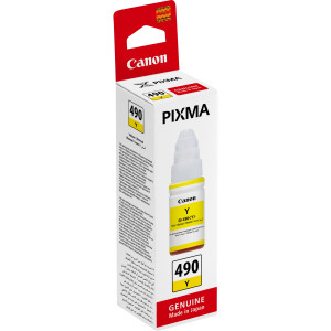 Canon GI-490 Jaune - Bouteille d'encre Canon d'origine (0666C001AB)