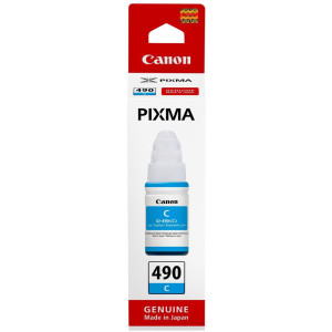 Canon GI-490 C Cyan - Bouteille d'encre Canon d'origine (0664C001AB)