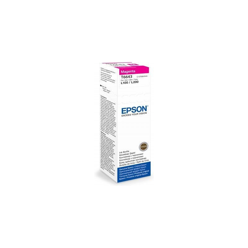 Epson T6643 Magenta ink bottle 70ml Epson T6643 Magenta ink bottle 70ml