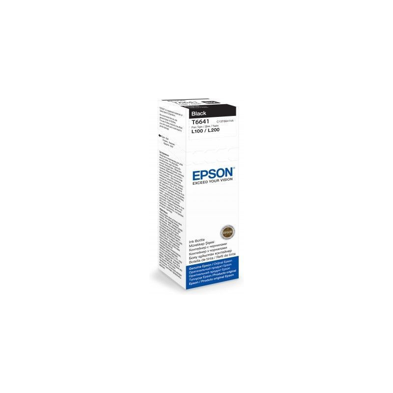 Epson T6641 Black ink bottle 70ml Epson T6641 Black ink bottle 70ml