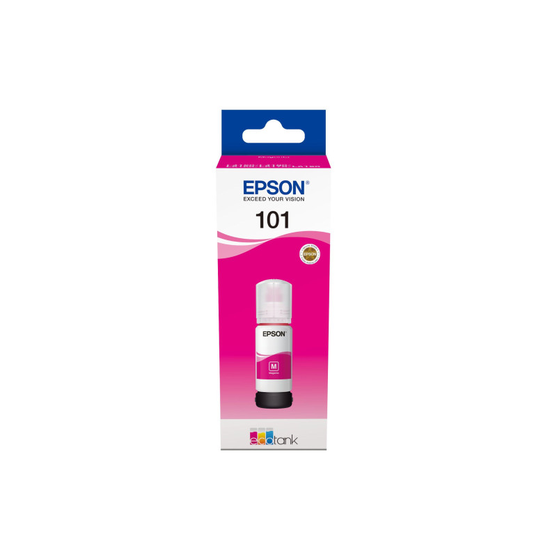 Epson 101 Magenta - Bouteille d'encre Epson EcoTank d'origine (C13T03V34A) Epson 101 Magenta - Bouteille d'encre Epson EcoTank d'origine (C13T03V34A)