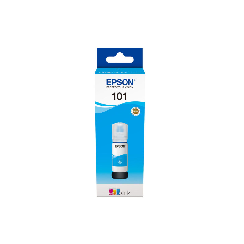 Epson 101 Cyan - Bouteille d'encre Epson EcoTank d'origine (C13T03V24A) Epson 101 Cyan - Bouteille d'encre Epson EcoTank d'origine (C13T03V24A)
