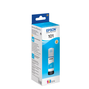 Epson 101 Cyan - Bouteille d'encre Epson EcoTank d'origine (C13T03V24A)