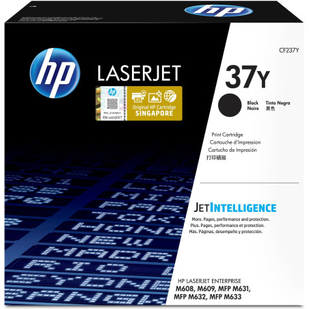 HP 37Y Extra High Yield Black Original LaserJet Toner Cartridge