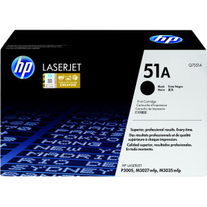 HP 51A Black Original LaserJet Toner Cartridge