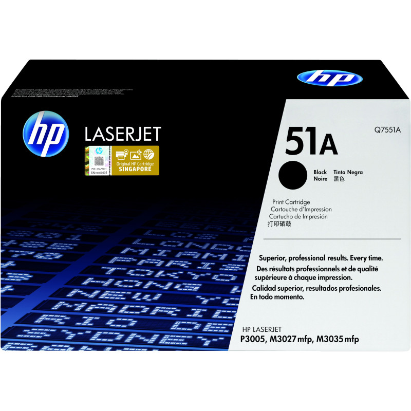 HP 51A Black Original LaserJet Toner Cartridge