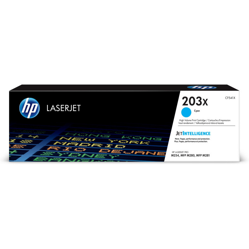 HP 203X Cyan LaserJet Toner Cartridge 2,500 HP 203X Cyan LaserJet Toner Cartridge 2,500