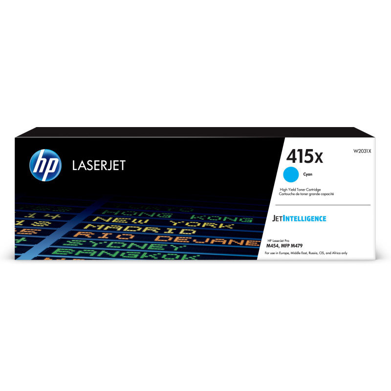 HP 415X High Yield Cyan Original LaserJet Toner Cartridge 6000 Pages HP 415X High Yield Cyan Original LaserJet Toner Cartridge 6000 Pages