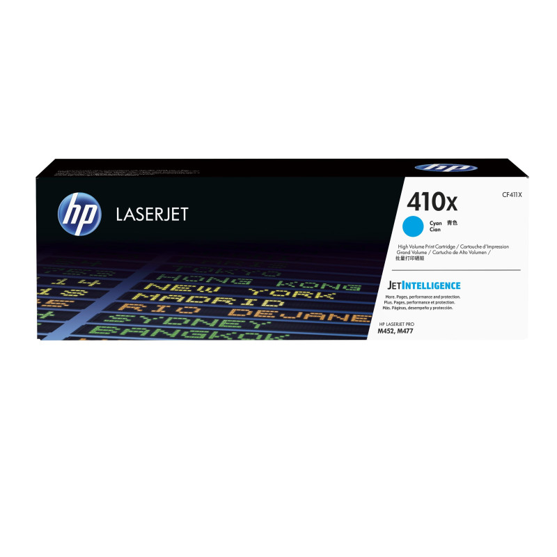 HP 410X High Yield Cyan Original LaserJet Toner Cartridge HP 410X High Yield Cyan Original LaserJet Toner Cartridge