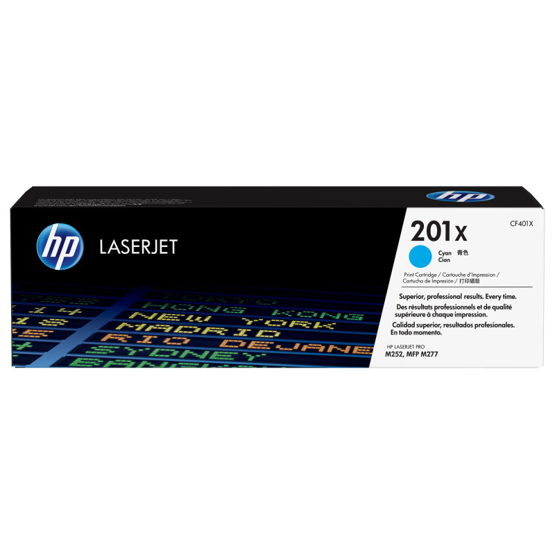 HP 201X High Yield Cyan Original LaserJet Toner Cartridge HP 201X High Yield Cyan Original LaserJet Toner Cartridge