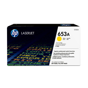 HP 653A Yellow Original LaserJet Toner Cartridge CF322A, up to 16,500 pages, for CLJ Enterprise MFP M680