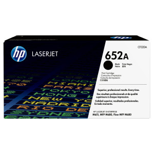 HP 652A Black Original LaserJet Toner Cartridge CF320A, up to 11,500 pages, for CLJ Enterprise M651/MFP M680