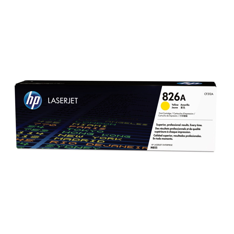 HP 826A Yellow Original LaserJet Toner Cartridge HP 826A Yellow Original LaserJet Toner Cartridge