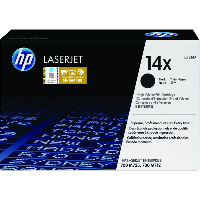 HP 14X High Yield Black Original LaserJet Toner Cartridge HP 14X High Yield Black Original LaserJet Toner Cartridge