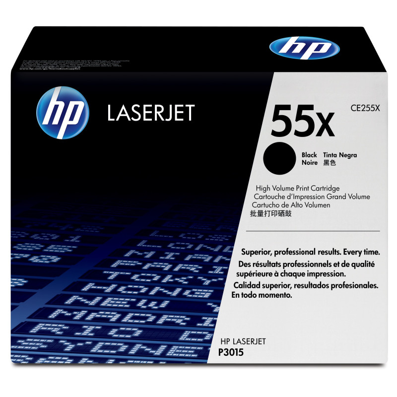 HP 55X High Yield Black Original LaserJet Toner Cartridge HP 55X High Yield Black Original LaserJet Toner Cartridge