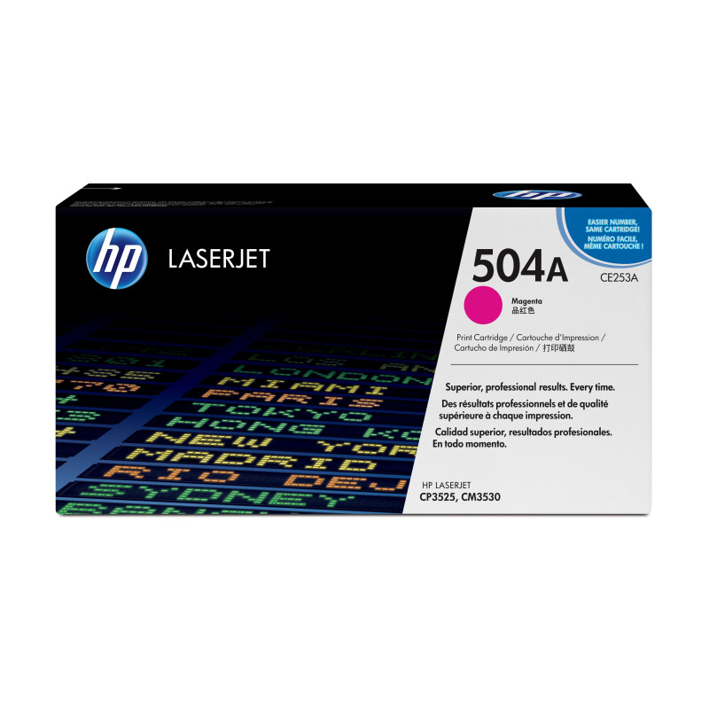 HP 504A Magenta Original LaserJet Toner Cartridge HP 504A Magenta Original LaserJet Toner Cartridge