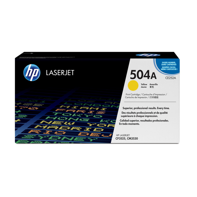 HP 504A Yellow Original LaserJet Toner Cartridge HP 504A Yellow Original LaserJet Toner Cartridge