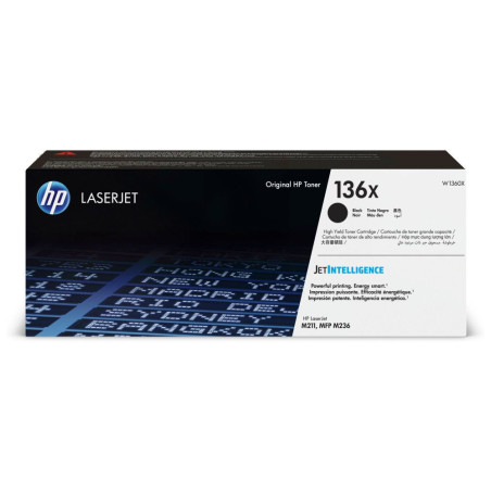 HP 136X Black Original LaserJet Toner Cartridge 2600 Pages