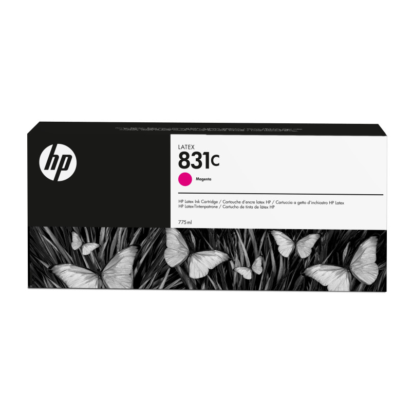 HP 831C 775-ml Magenta Latex Ink Cartridge HP 831C 775-ml Magenta Latex Ink Cartridge