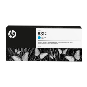 HP 831C 775-ml Cyan Latex Ink Cartridge