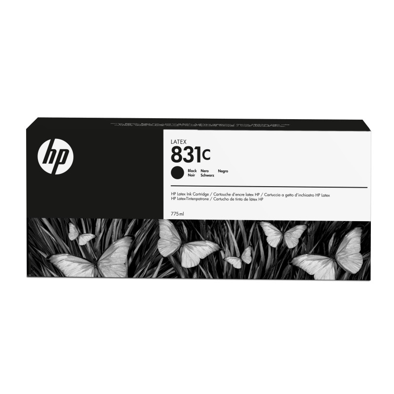 HP 831C 775-ml Black Latex Ink Cartridge