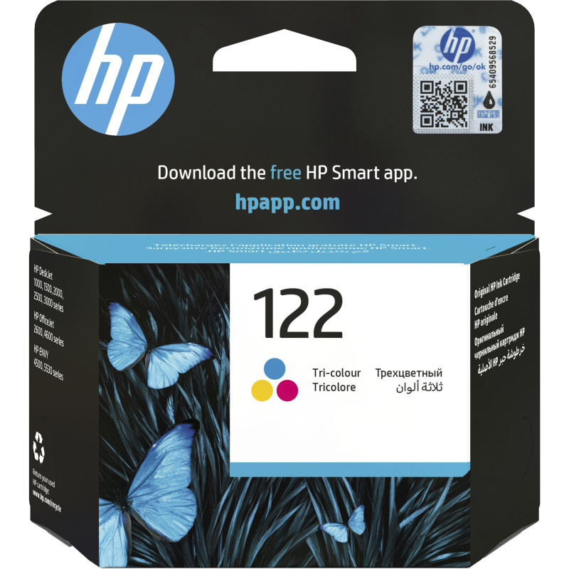 HP 122 Tri-color Original Ink Cartridge HP 122 Tri-color Original Ink Cartridge