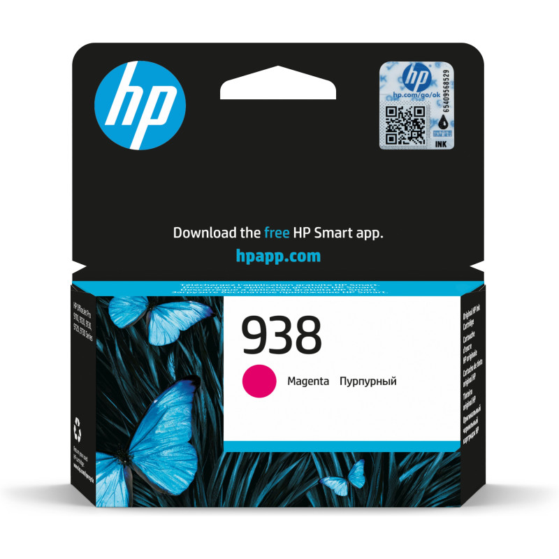 HP 938 Magenta Original Ink Cartridge 800 Pages HP 938 Magenta Original Ink Cartridge 800 Pages