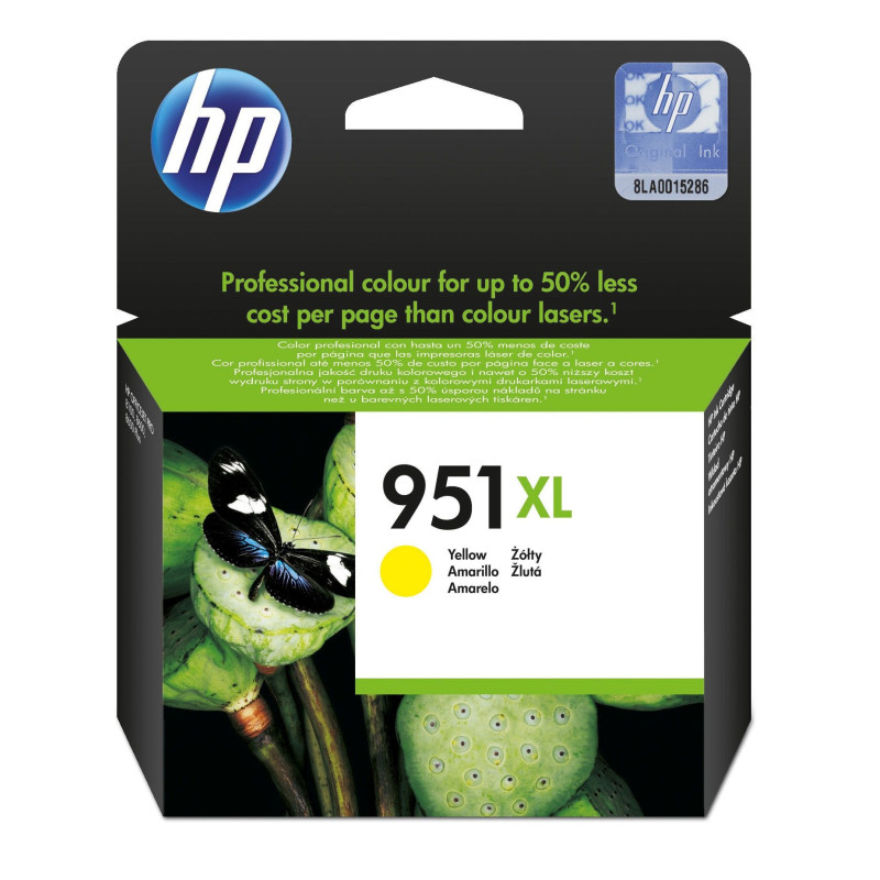 HP 951XL High Yield Yellow Original Ink Cartridge HP 951XL High Yield Yellow Original Ink Cartridge