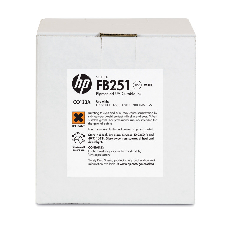 HP FB251 2-liter White Scitex Ink