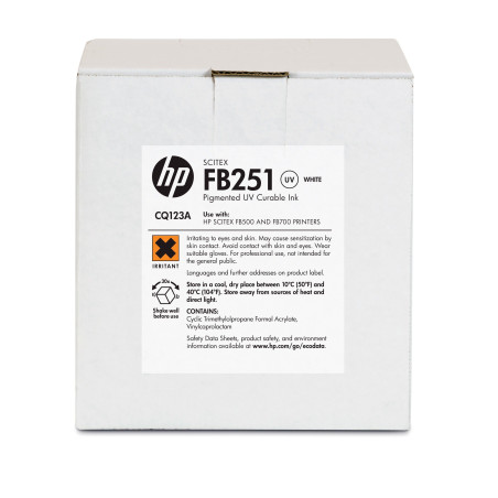 HP FB251 2-liter White Scitex Ink