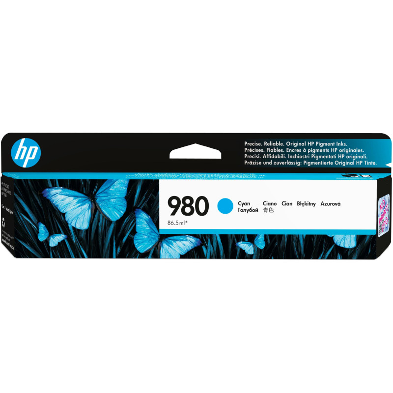 HP 980 Cyan Original Ink Cartridge HP 980 Cyan Original Ink Cartridge