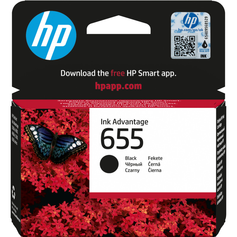 HP 655 Black Original Ink Advantage Cartridge