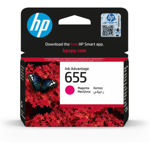 HP 655 Magenta Original Ink Advantage Cartridge