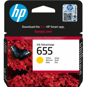 HP 655 Yellow Original Ink Advantage Cartridge
