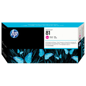 HP 81 Magenta DesignJet Dye Printhead and Printhead Cleaner