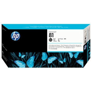 HP 81 Black DesignJet Dye Printhead and Printhead Cleaner
